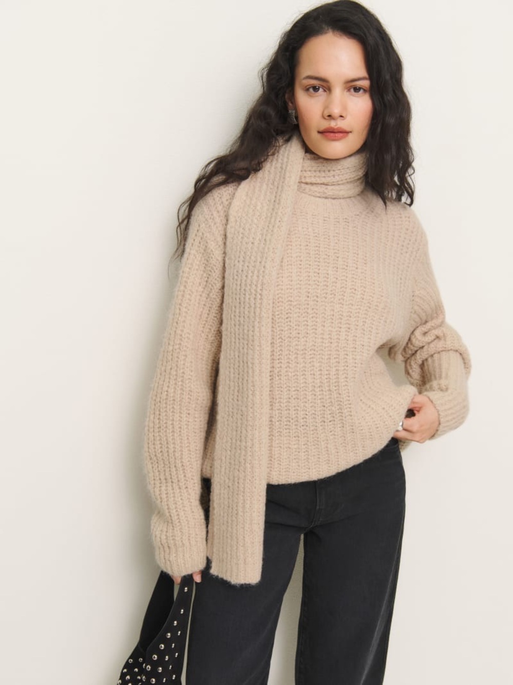 NWT Reformation Spence Scarf Cardigan